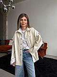 Стильна  жіноча Вітровка-сорочка на вільветі ''Руна'', фото 2