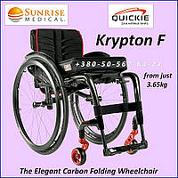 Складана ультралегка інвалідна коляска Sunrise Medical Quickie Krypton F Carbon Folding Active Wheelchair