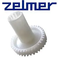 Шестерня з валом для м'ясорубок Zelmer D=30,5/81 H=61*17(78) Z=12кос/38кос 00793538 гриб .Хит!