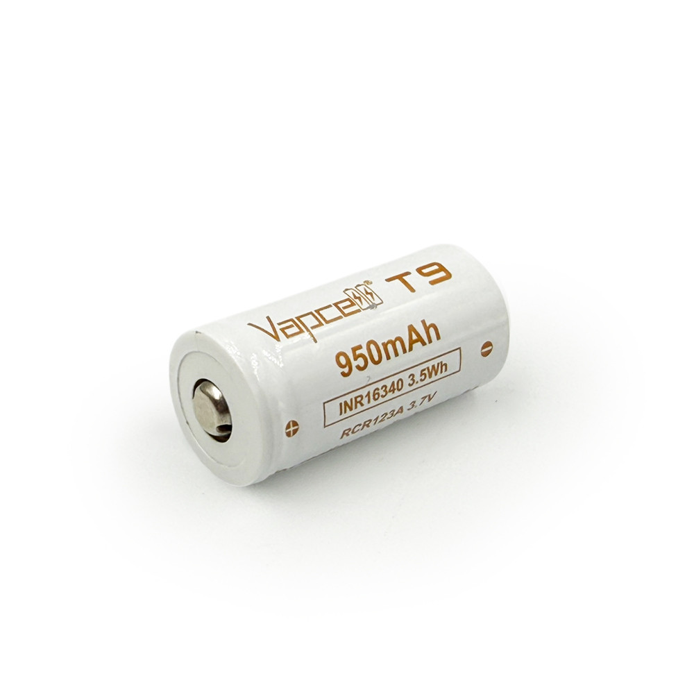 Акумулятор Li-Ion INR16340 Vapcell T9 950mAh (3.7v)
