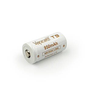 Акумулятор Li-Ion INR16340 Vapcell T9 950mAh (3.7v)
