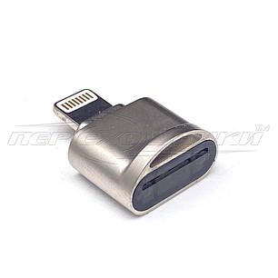 Перехідник OTG Lightning to micro SD Card Reader, фото 1