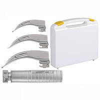 Набір F.O. ларингоскоп дорослий LED Eco 2,5В + 3 Macintosh клинка, Luxamed