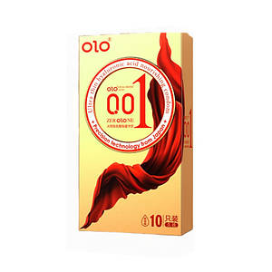 Презервативи пролонгуючі ребрісті OLO Zerolone 0,01мм ультратонкі 10 штук