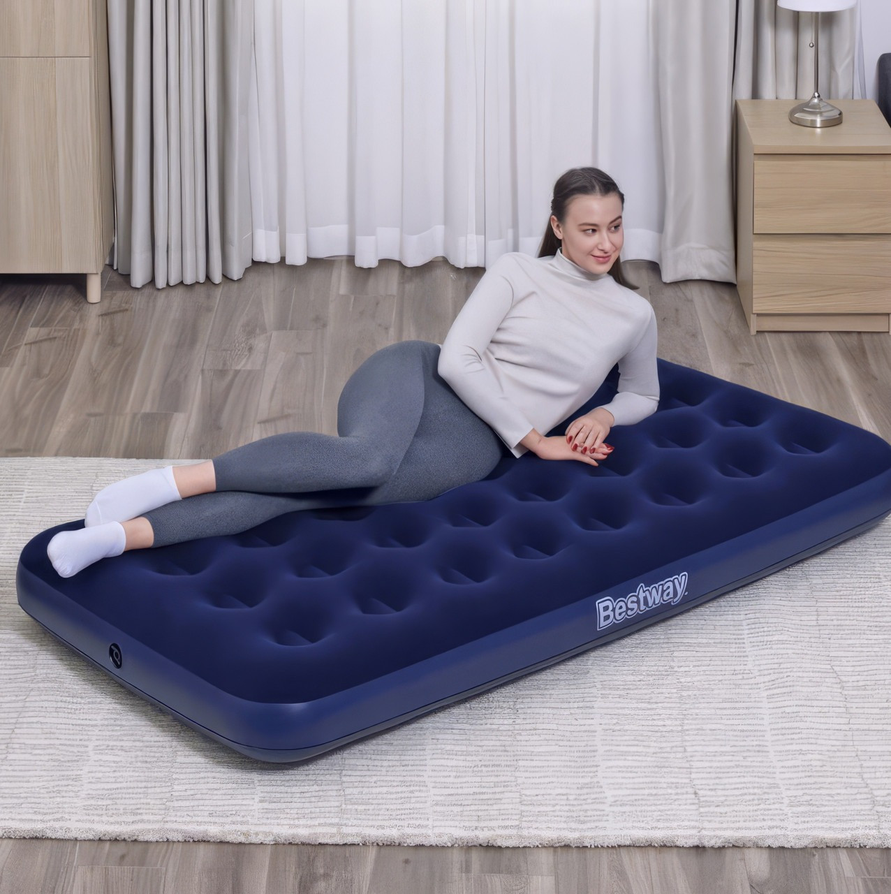 Надувний односпальний матрац Bestway 67001 99х188х22 см