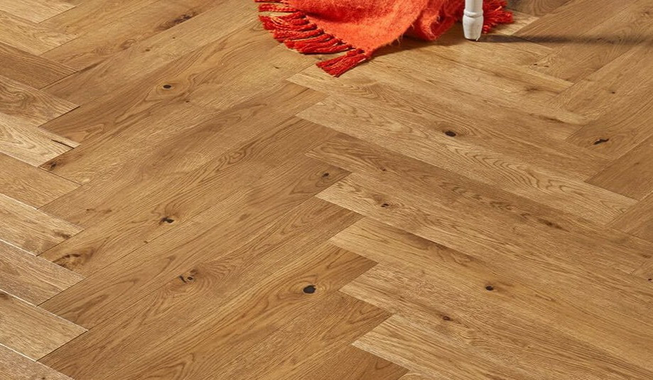 Паркетна дошка Floor`360 Дуб HERRINGBONE T/G black filler Ялинка 525 мм Масло black filler, фото 1