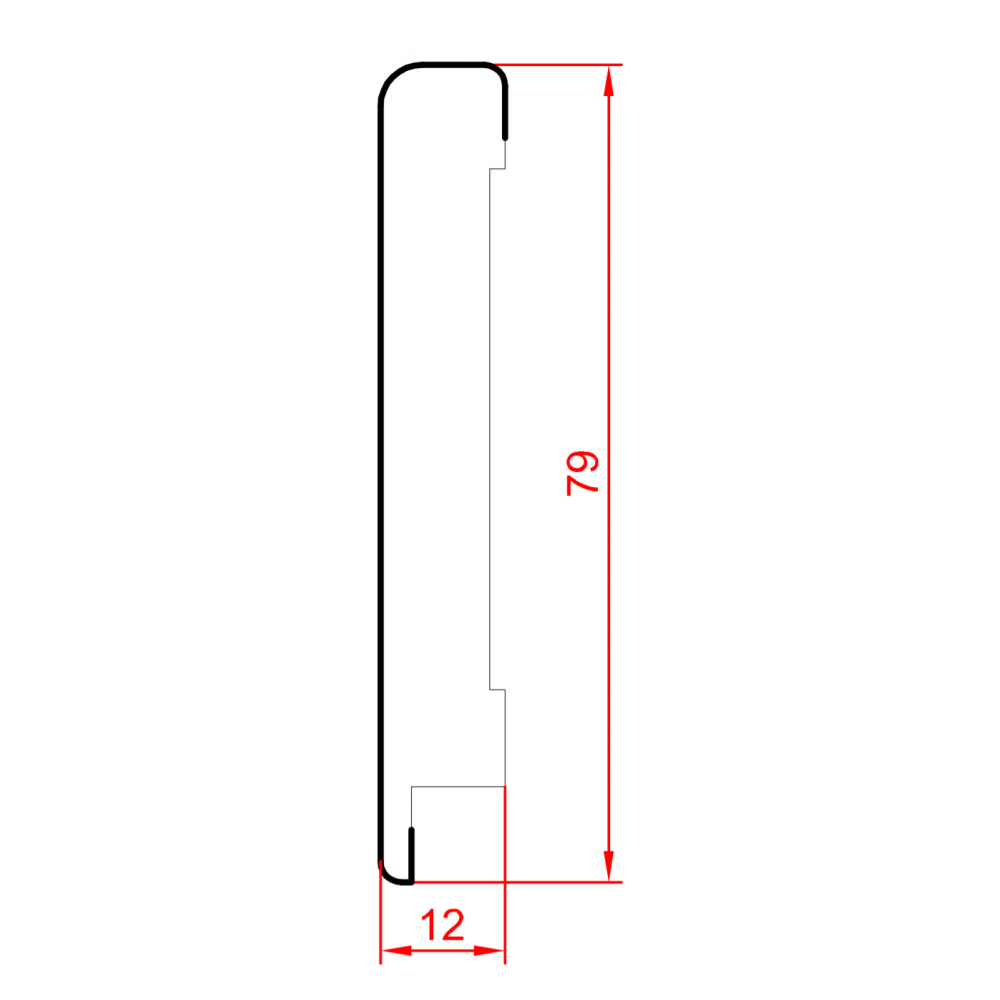 Плінтус МДФ Люкспрофіль Вудлайн Крем ПП1280, фото 1