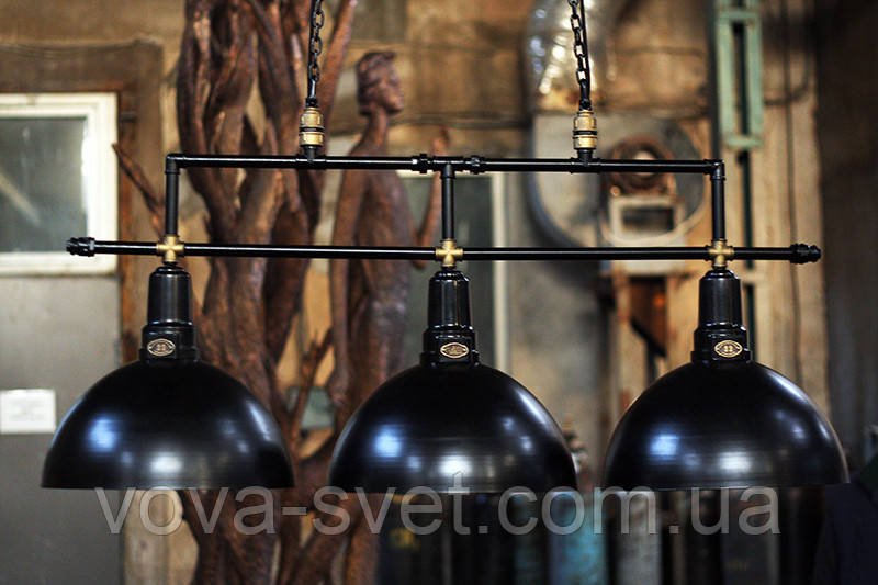 Потолочный подвесной светильник loft Steampunk hand-made [ Lamp Round -3 ] - фото 4 - id-p459867568