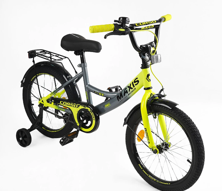 Велосипед дитячий 20 дюймів "CORSO" MAXIS CL-20215 Жовто сірий