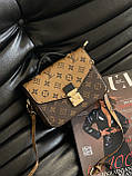 Сумка жіноча Louis Vuitton Pochette Small size моногам, фото 4