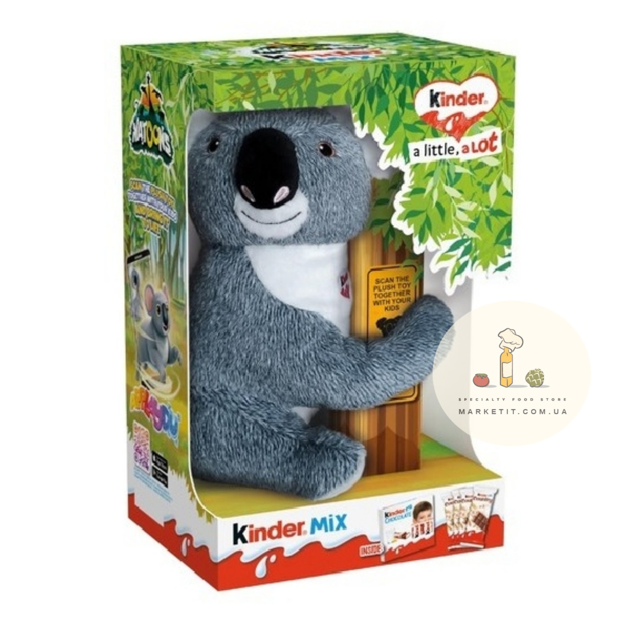 Подарунковий набір Kinder Mix, солодощі з м'якою іграшкою Коала, 135 г.