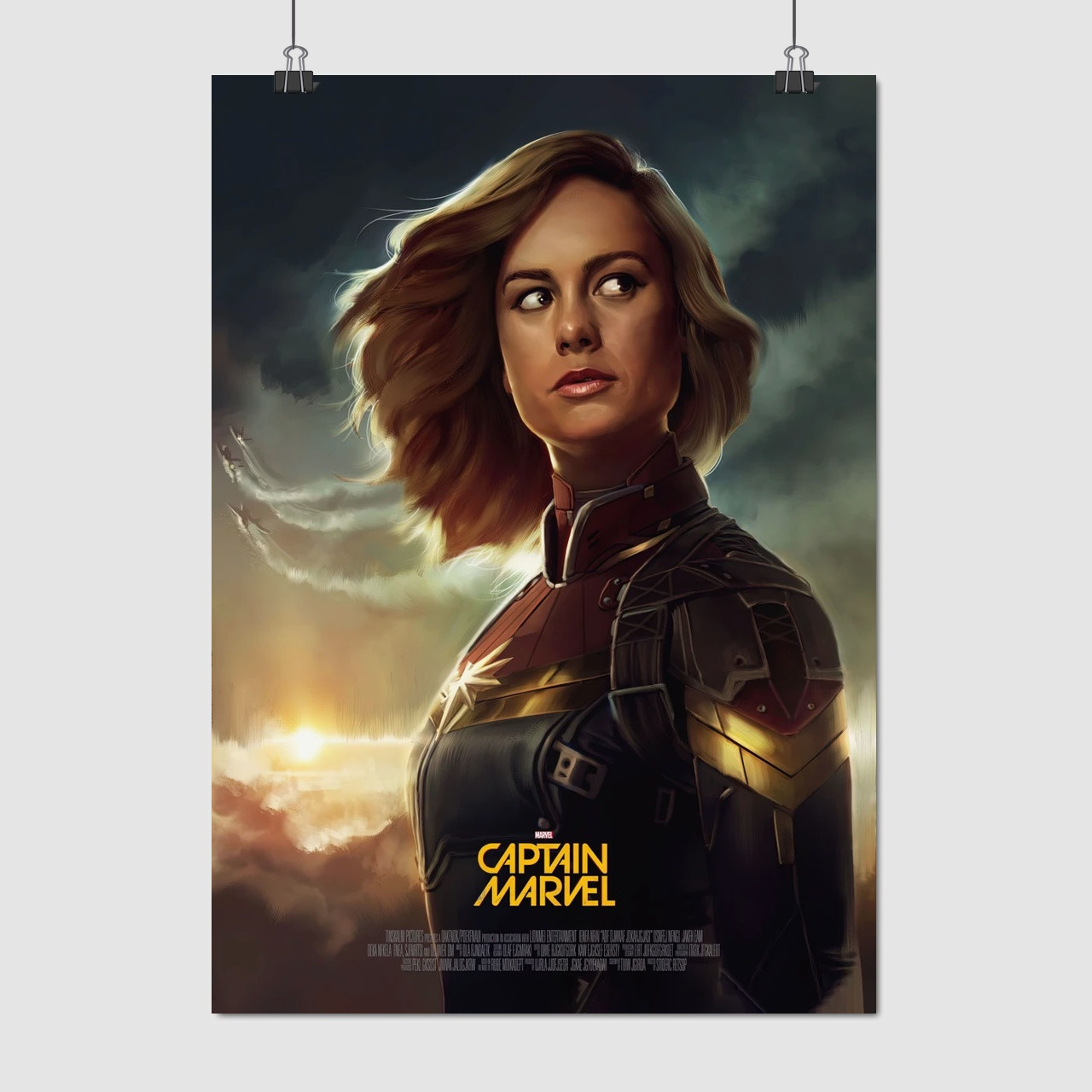 Плакат "Капітан Марвел, Captain Marvel", 60×43см