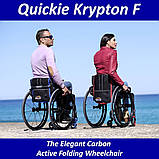 Складана ультралегка інвалідна коляска Sunrise Medical Quickie Krypton F Carbon Folding Active Wheelchair, фото 10