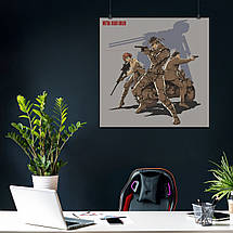 Плакат "Метару Ґіа, Солід Снейк, Metal Gear, MGS, Solid Snake", 60×60см, фото 4