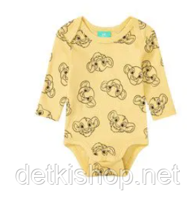 Трикотажний боді для хлопчика з довгим рукавом Король Лев Lupilu 62-68 см (2-6M)