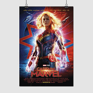Плакат "Капітан Марвел, Captain Marvel", 60×41см