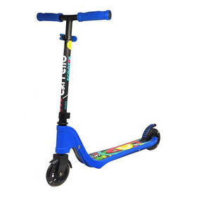 Самокат двоколісний Carrello C1 пластик.PU світ.125мм (синій) [tsi260467-TSI]