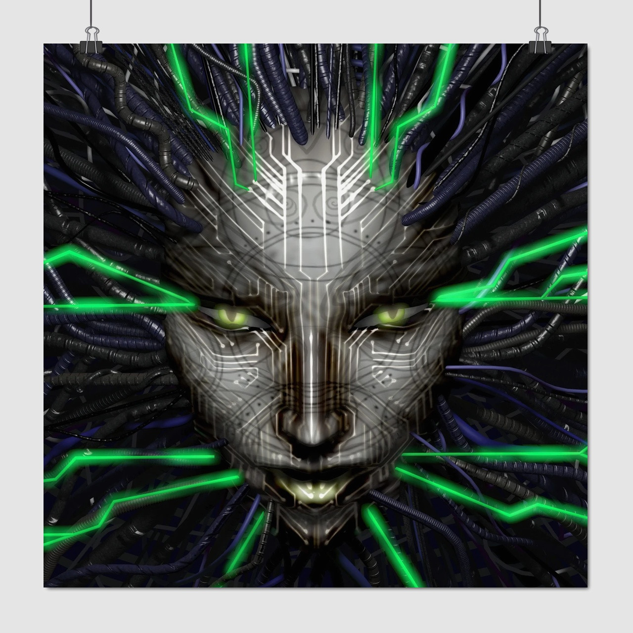 Плакат "SHODAN, System Shock", 60×60см