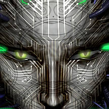 Плакат "SHODAN, System Shock", 60×60см, фото 2