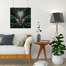 Плакат "SHODAN, System Shock", 60×60см, фото 4