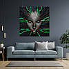 Плакат "SHODAN, System Shock", 60×60см, фото 7