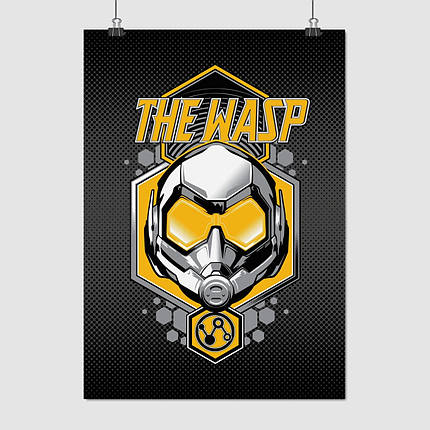Плакат "Оса, лого, Ant-Man and the Wasp", 60×43см, фото 1