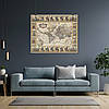 Плакат "Стародавня карта Землі, Earth Ancient Map", 49×60см, фото 7