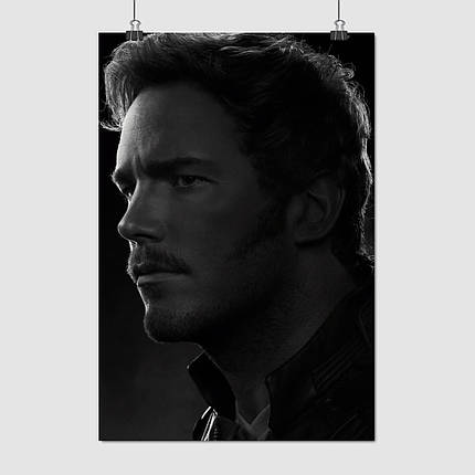 Плакат "Пітер Квілл, Зоряний Лорд, Кріс Пратт, Avengers: Endgame (2019)", 60×41см, фото 1