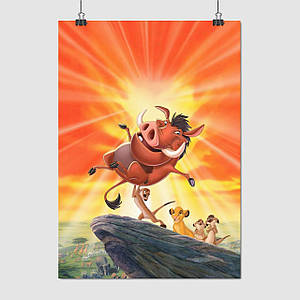Плакат "Король Лев, Пумба, Lion King", 60×43см