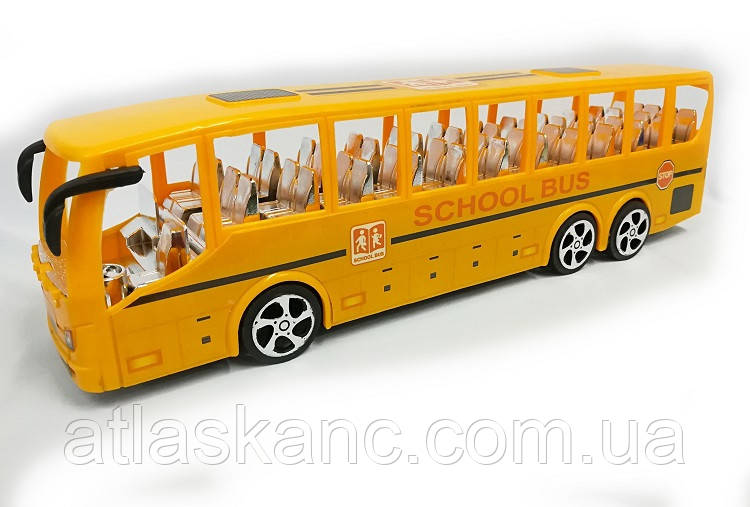 Іграшка Автобус Шкільний 22 см у ляльці 123-40-42А, фото 1