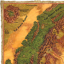 Плакат "Карта світу Атхас, Темне Сонце, Dark Sun, Dungeon and Dragons, DnD", 42×60см, фото 2