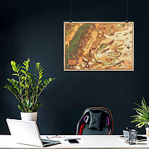 Плакат "Карта світу Атхас, Темне Сонце, Dark Sun, Dungeon and Dragons, DnD", 42×60см, фото 3