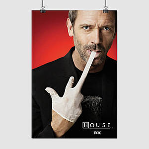 Плакат "Доктор Хаус, House, M.D", 60×40см