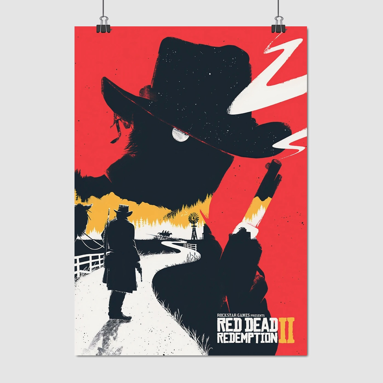 Плакат "Red Dead Redemption 2, RDR 2", 60×43см