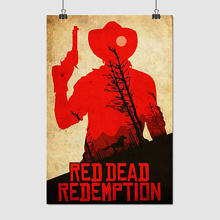 Плакат "Red Dead Redemption 2, RDR 2", 60×39см, фото 1