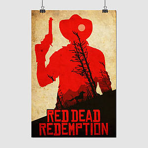 Плакат "Red Dead Redemption 2, RDR 2", 60×39см