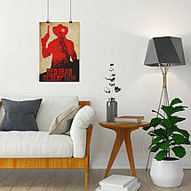 Плакат "Red Dead Redemption 2, RDR 2", 60×39см, фото 4