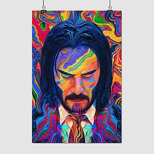 Плакат "Джон Уік 3, поп-арт, John Wick", 60×41см