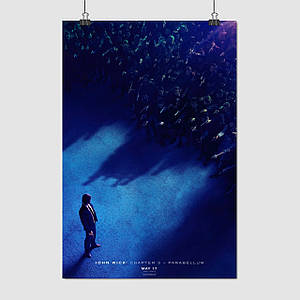 Плакат "Джон Уік 3, John Wick 3", 60×41см