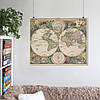 Плакат "Стародавня карта Землі, Earth Ancient Map", 49×60см, фото 6