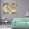 Плакат "Стародавня карта Землі, Earth Ancient Map", 49×60см, фото 8
