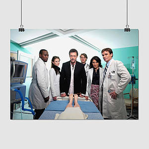 Плакат "Доктор Хаус, House, M.D", 43×60см