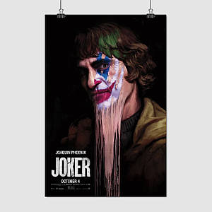 Плакат "Джокер, Хоакін Фенікс, Joker (2019)", 60×40см