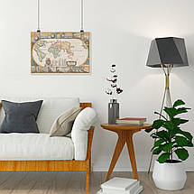 Плакат "Стародавня карта Землі, 1640р, Earth Ancient Map", 43×60см, фото 4