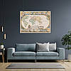 Плакат "Стародавня карта Землі, 1640р, Earth Ancient Map", 43×60см, фото 7