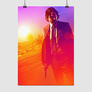 Плакат "Джон Уік, John Wick", 60×42см