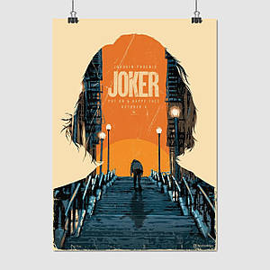 Плакат "Джокер, Хоакін Фенікс, Joker (2019)", 60×43см