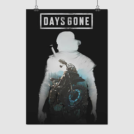 Плакат "Дікон Сейнт-Джон та мотоцикл, Days Gone", 60×43см, фото 1