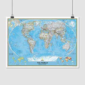 Плакат "Політична карта світу (2007)", 42×60см