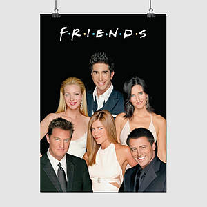 Плакат "Друзі, серіал, Friends", 60×43см